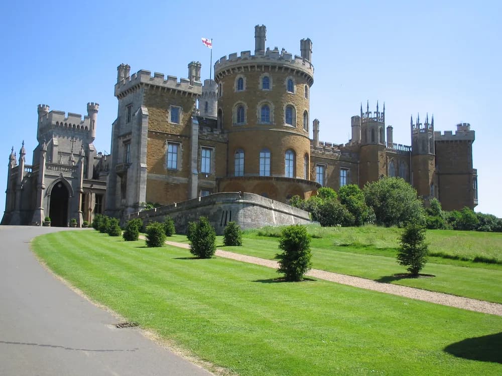 Belvoir Castle's Gothic Revival towers above the Vale of Belvoir in Leicestershire