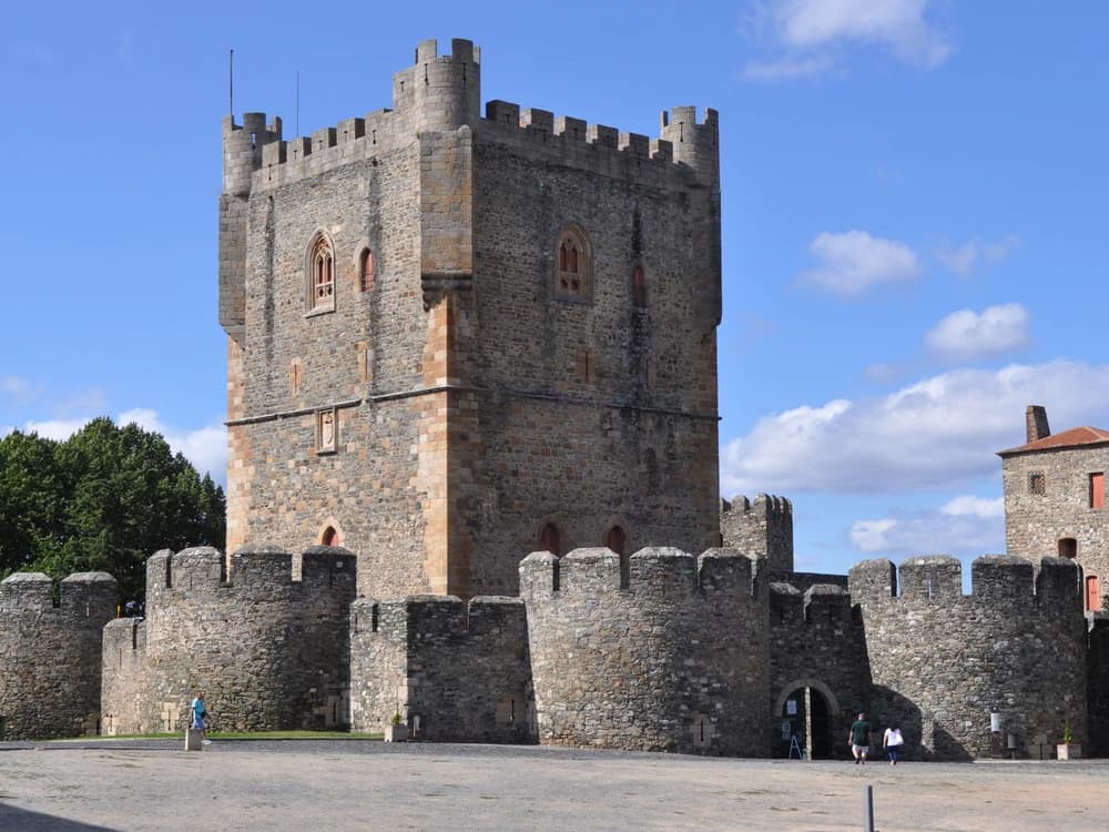 Bragança Castle's Torre de Menagem rising above the medieval citadel in Trás-os-Montes, northern Portugal