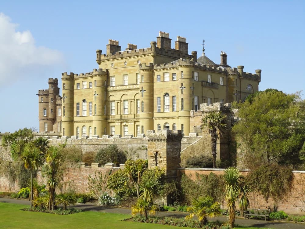 Culzean Castle perched on clifftop above the Firth of Clyde, South Ayrshire, Scotland