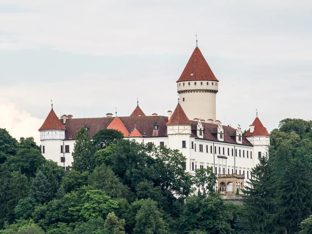 Konopiště Castle in Central Bohemia, the Neo-Gothic residence of Archduke Franz Ferdinand of Austria
