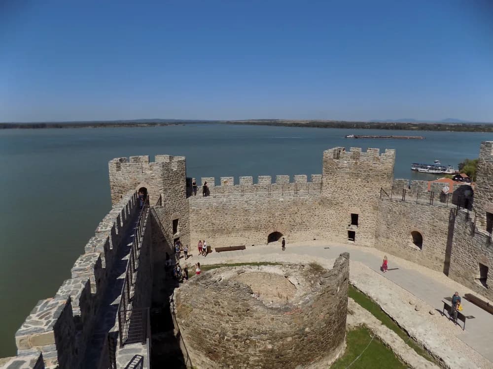 Ram Fortress Ottoman towers above the Mlava-Danube confluence in Serbia