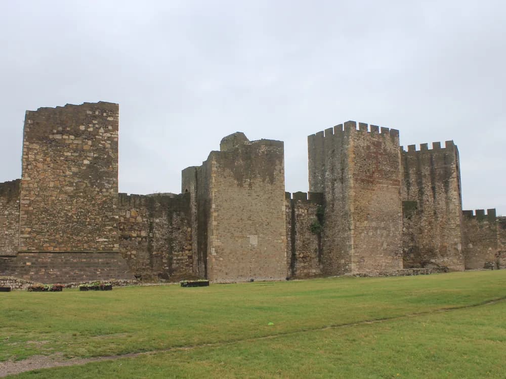 Smederevo Fortress towers and walls on the Danube riverfront in Serbia