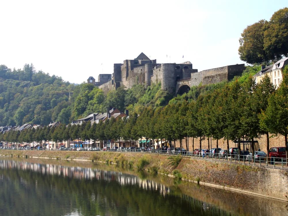Château de Bouillon on its rock above the Semois river meander, Belgian Ardennes